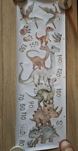 Dino messlatte wandsticker - messlatte,