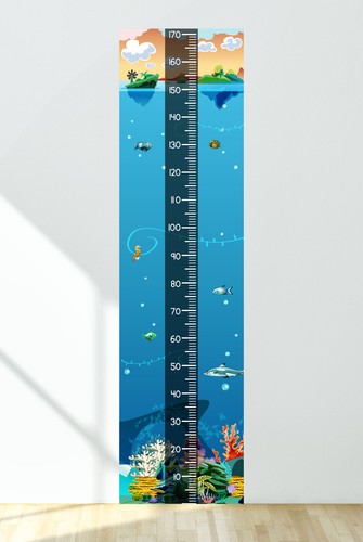 Messlatte wandaufkleber - messlatte,