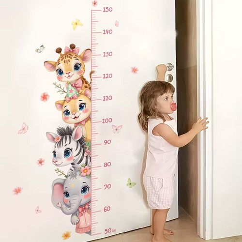 Messlatte wandsticker tiere - messlatte,